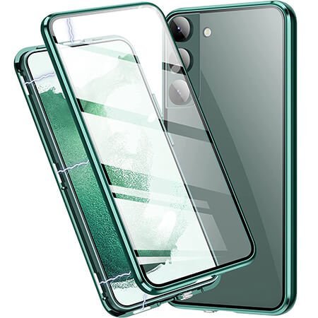 Carcasă magnetică din sticlă 360° pentru Samsung Galaxy S25