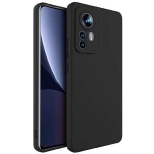 Луксозен силиконов калъф за Xiaomi 12 Pro - Черен