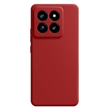 Husă de lux din silicon pentru Xiaomi 14T Pro - roșu