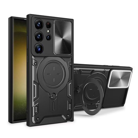 Husa Bucephalus rezistenta la socuri pentru Samsung Galaxy S25 Ultra - Neagra