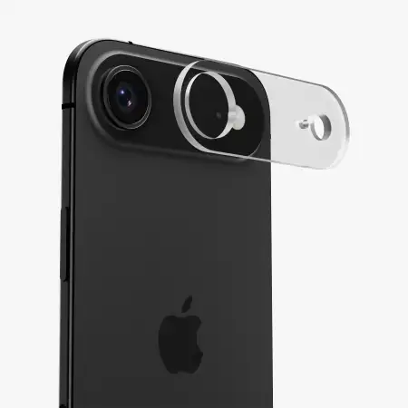 3D стъклен протектор за камера iPhone 17 Air - Прозрачен