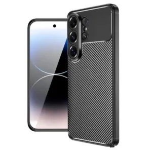 Карбонов гръб за Samsung Galaxy S26 Ultra - Черен