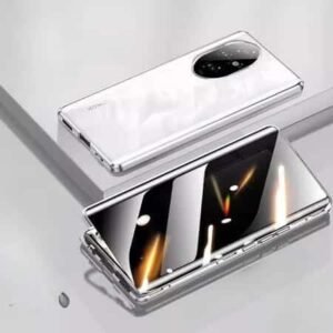 Carcasă magnetică din sticlă cu acoperire 360° pentru Honor 200 Smart - Neagră
