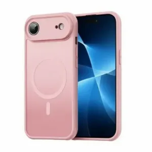 Луксозен MagSafe Матов кейс за iPhone 17 Air - Розов
