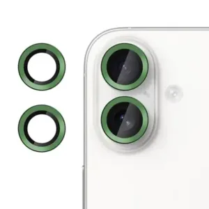 3D стъклен протектор, леща за камера iPhone 17 - Зелени