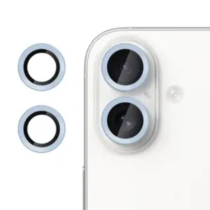 3D стъклен протектор, леща за камера iPhone 17 - Сини