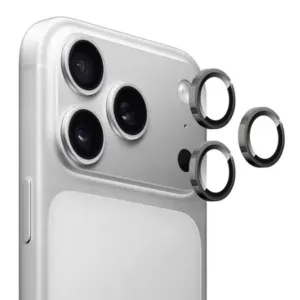 3D стъклен протектор, леща за камера iPhone 17 Pro - Сиви