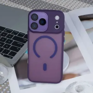 Луксозен MagSafe Матов кейс за iPhone 17 Pro Max - Лилав