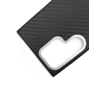 Premium Carbon Case за Samsung S26 Ultra - Space Black - imagine 2