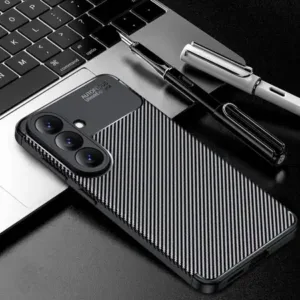 Карбонов гръб за Samsung Galaxy A17 - Черен
