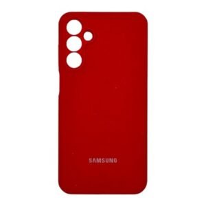 Husă spate din silicon Samsung cu logo pentru Samsung Galaxy A36 - Roșu