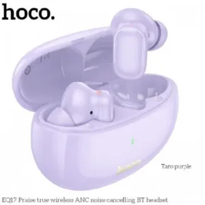 Безжични Bluetooth слушалки ANC Noise Canceling - Лилави EQ17