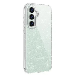 Блещукащ силиконов калъф за Samsung Galaxy A56 – Прозрачен