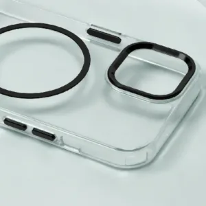 Clear Thin Magsafe кейс за iPhone 17 – Черен - imagine 5
