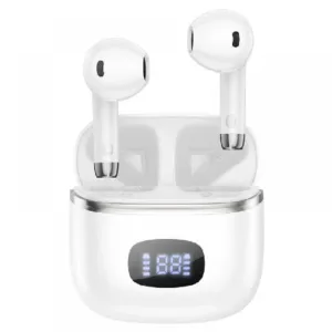 HOCO Безжични Bluetooth слушалки с тъч дисплей - Бели EQ1 - Изображение 1