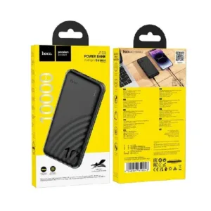 HOCO Преносима батерия 10,000 mAh, USB-C/2xUSB - Черен J123 - imagine 4