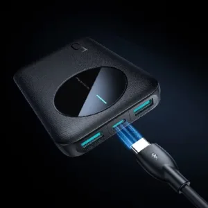 Joyroom Преносима батерия 5,000 mAh, 2.4A, 2xUSB, 1xUSB-C IN/OUT PBF13 - imagine 3