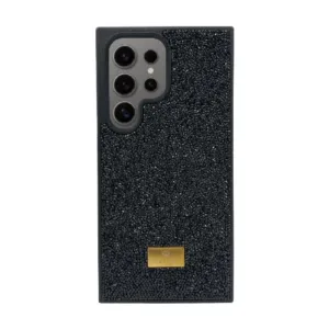 Кейс за телефон с камъни за iPhone 16 - Черен - imagine 3