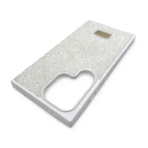 Кейс за телефон с камъни за Samsung Galaxy S24 Ultra - Бял - Изображение 3