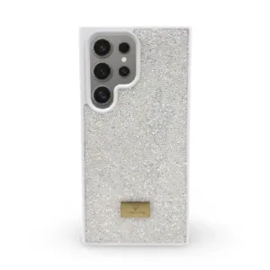 Кейс за телефон с камъни за Samsung Galaxy S24 Ultra - Бял - Изображение 4