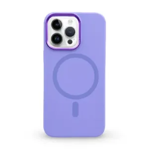 Луксозен MagSafe Premium кейс за iPhone 17 Pro – Светло Лилав