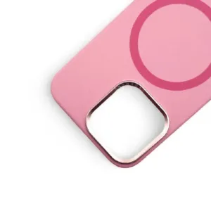 Луксозен MagSafe Premium кейс за iPhone 17 – Розов - Изображение 3