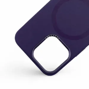Луксозен MagSafe Premium кейс за iPhone 17 – Тъмно Лилав - Изображение 3