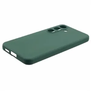 Луксозен силиконов калъф за Samsung Galaxy S25 FE – Тъмно зелен - Изображение 4