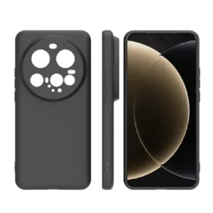 Луксозен силиконов калъф за Xiaomi 15 Ultra – Черен - imagine 3