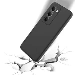 Луксозен силиконов калъф за Xiaomi Redmi 15 – Черен - imagine 2