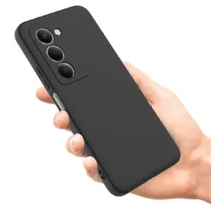 Луксозен силиконов калъф за Xiaomi Redmi 15 – Черен - imagine 3