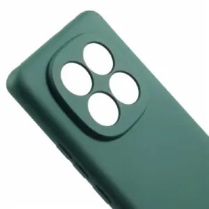 Луксозен силиконов калъф за Xiaomi Redmi Note 14 Pro+ – Тъмнозелен - Изображение 3