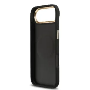 Оригинален кейс Guess MagSafe PU с Peony Hot Stamp за iPhone 17 Air - Черен - Изображение 7