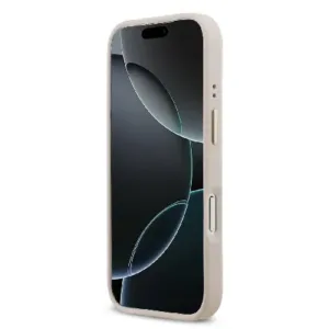 Оригинален кейс Guess MagSafe PU с Peony Hot Stamp за iPhone 17 Pro - Розов - imagine 5