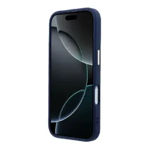 Оригинален кейс Guess MagSafe PU с Perforated 4G за iPhone 17 - Син - imagine 5