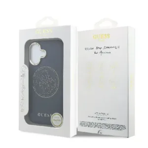 Оригинален кейс Guess MagSafe PU с Perforated 4G за iPhone 17 - Син - imagine 8