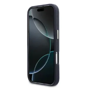 Оригинален кейс Guess PU FW Resin Logo за iPhone 17 Pro Max - Син - Изображение 5