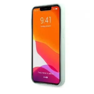 Оригинален кейс Guess за iPhone 13 Pro Силиконов - Мента - Изображение 2