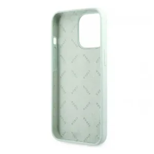 Оригинален кейс Guess за iPhone 13 Pro Силиконов - Мента - Изображение 3