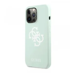 Оригинален кейс Guess за iPhone 13 Pro Силиконов - Мента - Изображение 4