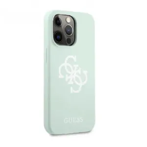 Оригинален кейс Guess за iPhone 13 Pro Силиконов - Мента - Изображение 5