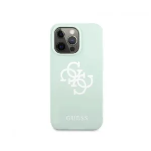 Оригинален кейс Guess за iPhone 13 Pro Силиконов - Мента - Изображение 6