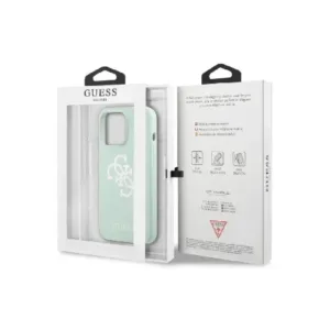 Оригинален кейс Guess за iPhone 13 Pro Силиконов - Мента - Изображение 7