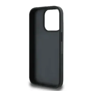Оригинален кейс Guess за iPhone 15 Pro Max - Grained PU Roses and Big 4G Logo - Черен - imagine 7
