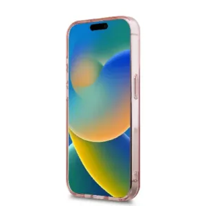 Оригинален кейс Guess за iPhone 15 Pro Max - IML 4G Stripe - Розов - imagine 5
