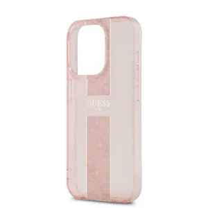 Оригинален кейс Guess за iPhone 15 Pro Max - IML 4G Stripe - Розов - imagine 6