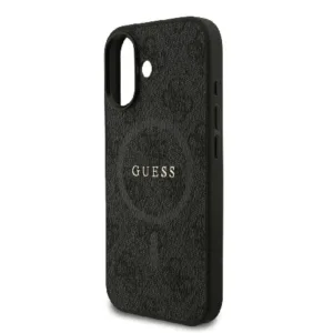 Оригинален кейс Guess за iPhone 17 MagSafe - PU 4G Ring Classic Logo - Черен - Изображение 6