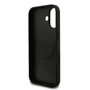 Оригинален кейс Guess за iPhone 17 MagSafe - PU 4G Ring Classic Logo - Черен - Изображение 7