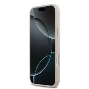 Оригинален кейс Guess за iPhone 17 Pro Max MagSafe - PU 4G Circle W/ Classic Logo - Розов - imagine 5