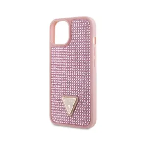 Оригинален кейс Guess за Samsung Galaxy S24 Plus - Rhinestone Triangle - Розов - imagine 7